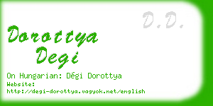 dorottya degi business card