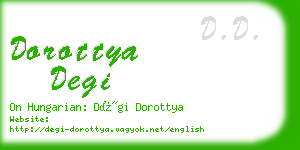 dorottya degi business card